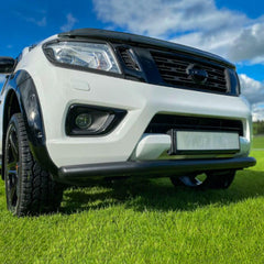 Nissan Navara Np300 - 2015 On - Stx Stainless Steel City Bar - Black - Single Spoiler Bar - 70mm