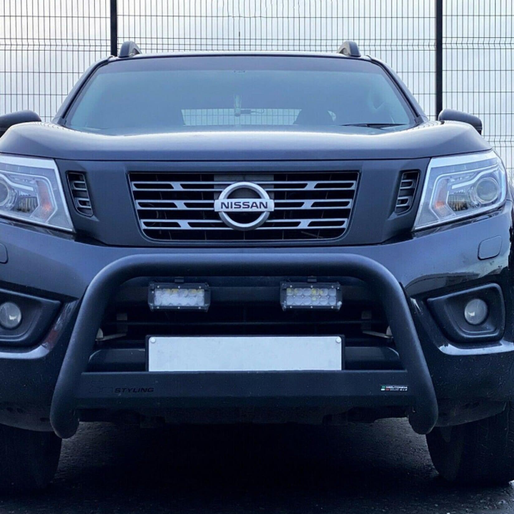 Nissan Navara Np300 2016 On Misutonida Ec Approved Front A-bar - 63mm - Black Finish