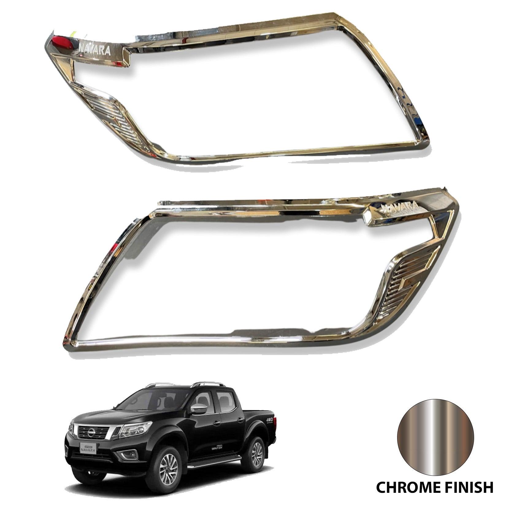 Nissan Navara Np300 2016 On - Stx Head Light Guards - Pair - Chrome