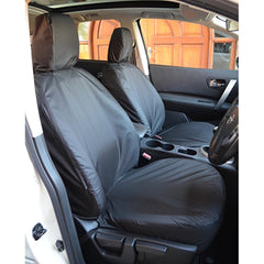 Nissan Qashqai 2007-2013 Front Seat Covers - Pair - Black