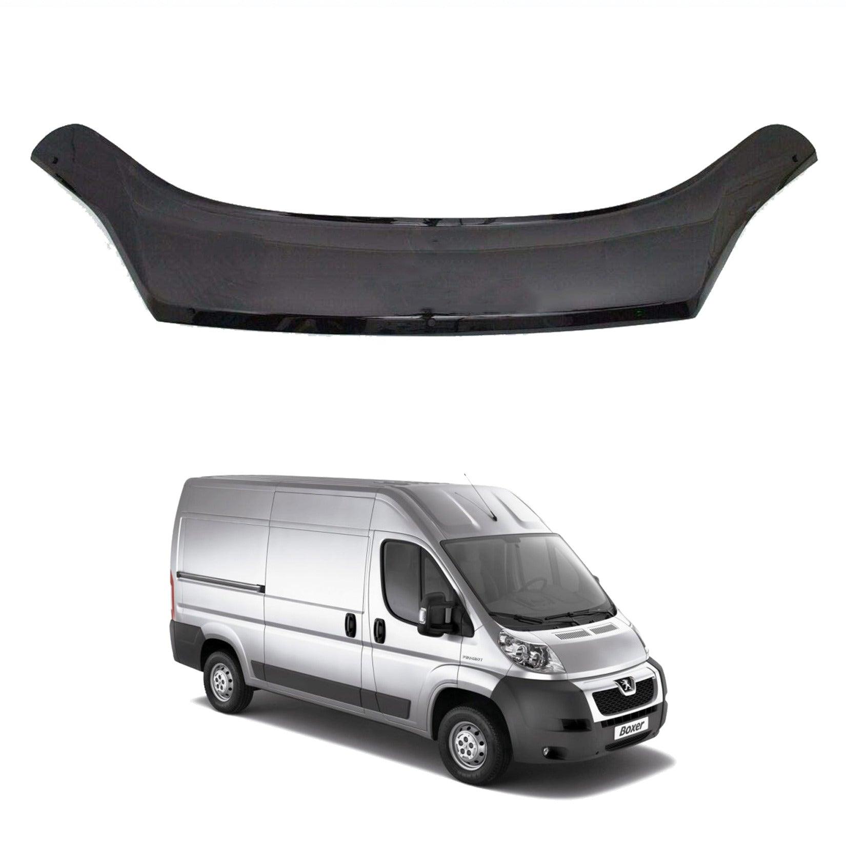 Peugeot Boxer 2014 On Stx Bonnet Guard Protector - Black - B024