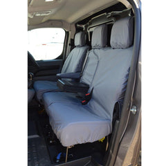 Peugeot Expert 2016 On Driver And Front Double Passenger Seat Covers - Grey