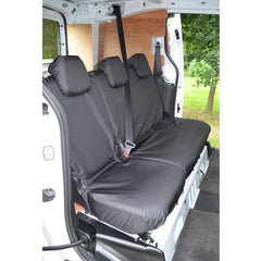 Peugeot Partner Van 2008-2018 Rear Single And Double Passenger Seat Covers - Black