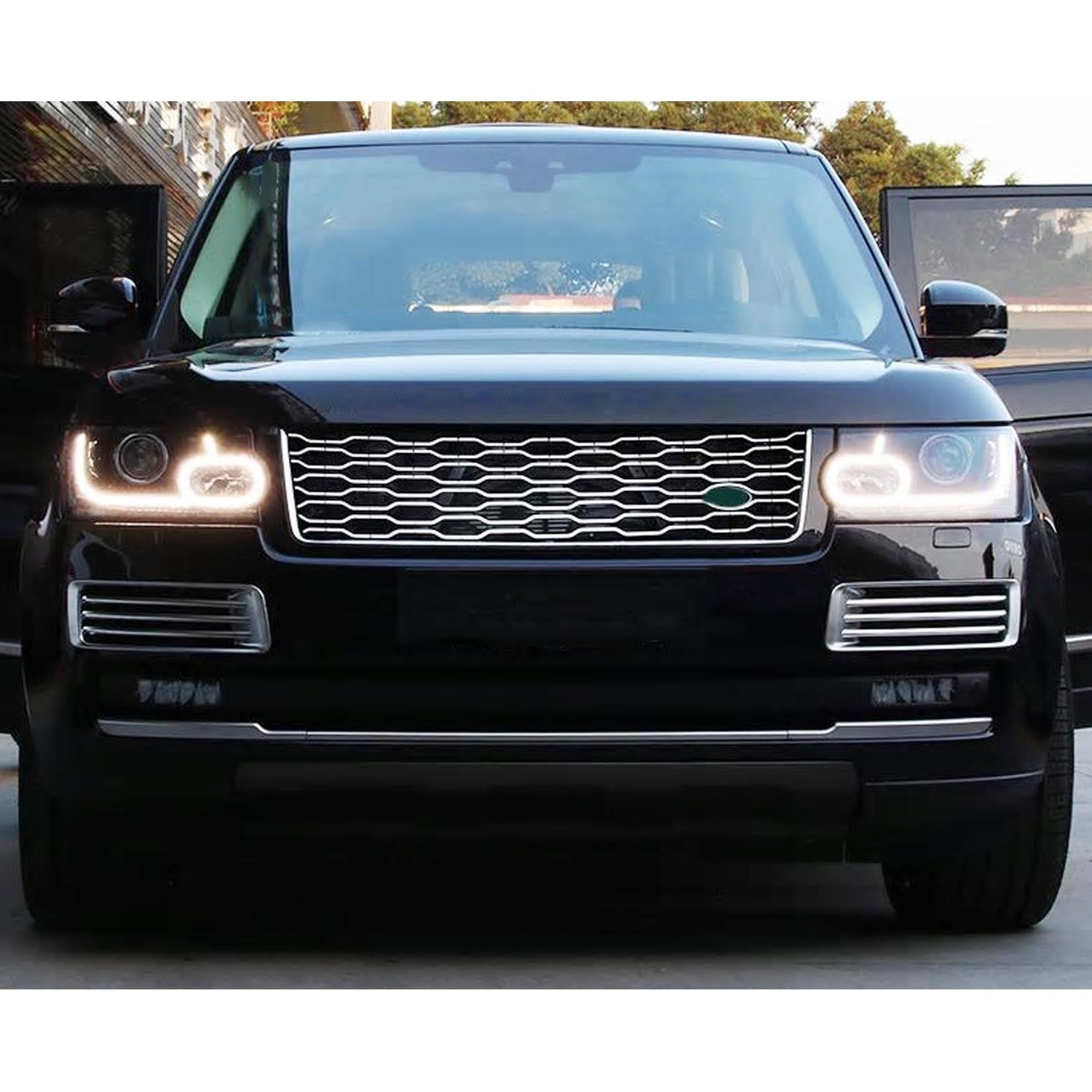 Range Rover Vogue 2013-2017 - 2018 Upgrade Look Grille - Black And Silver