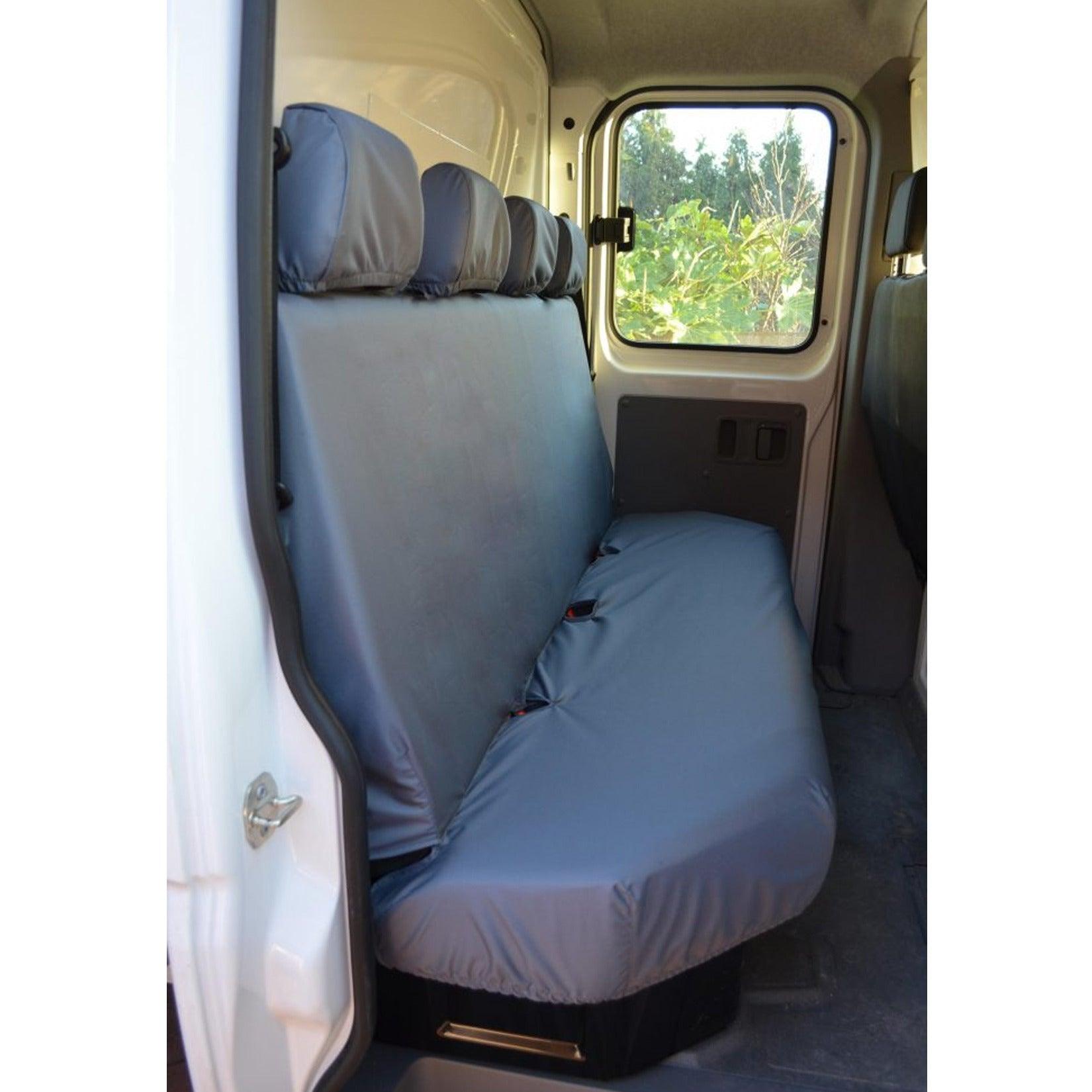Renault Master Van 2010 On Chassis Cab Rear Seat Covers - Grey