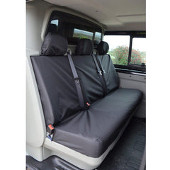 Renault Trafic 2001-2014 Crew Cab Rear Bench Seat Covers - Black