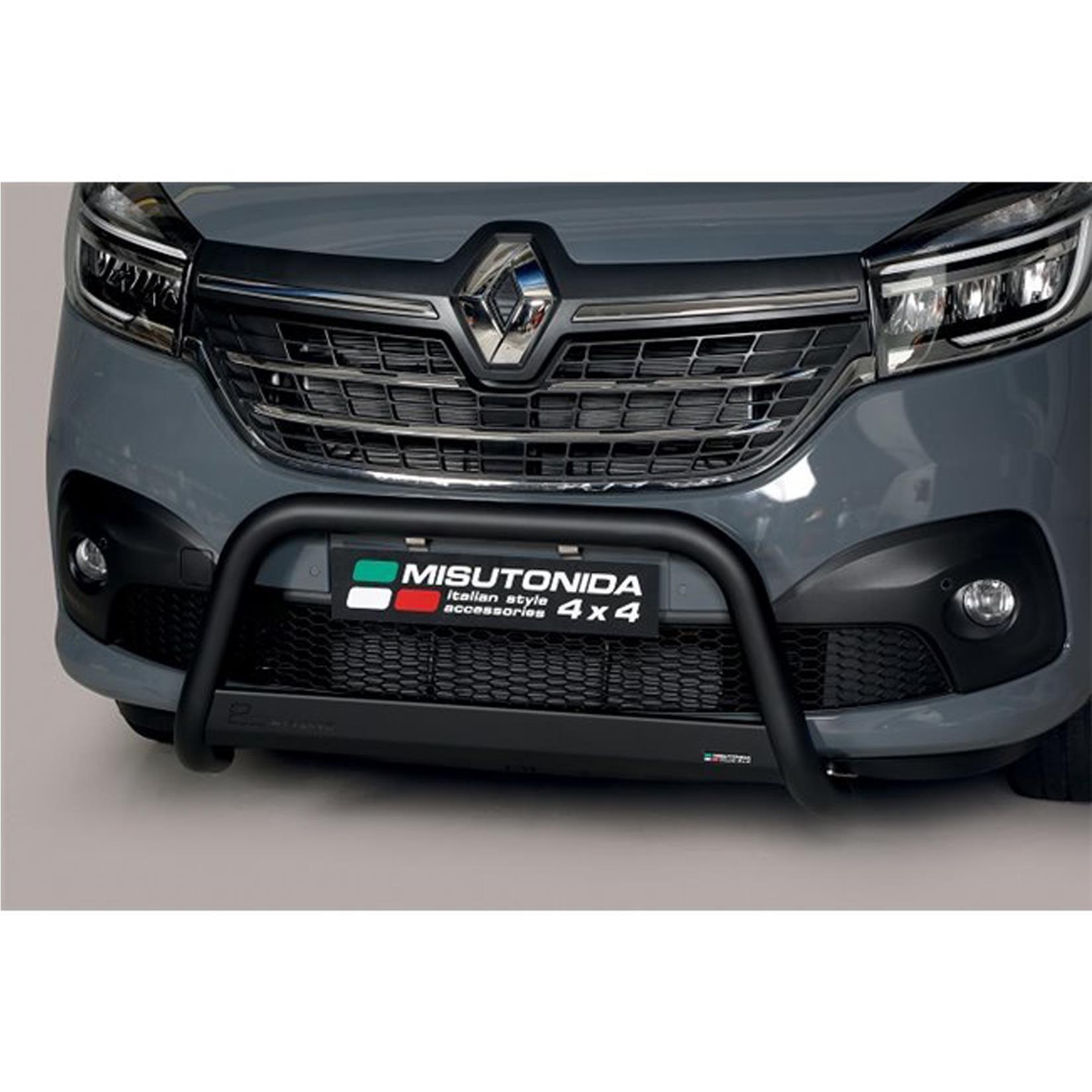 Renault Trafic 2014 On Misutonida Eu Approved Front Bar In Black - 63mm