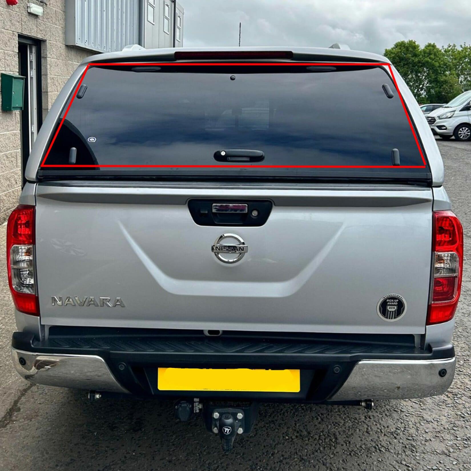 Ridgeback Replacement Rear Glass L/s-series Hardtop - Nissan Navara Np300 2016 On