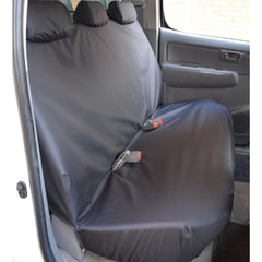 Toyota Hilux 2005-2016 Double Cab Rear Seat Covers - Black