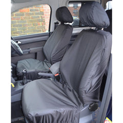 Vw Caddy 2004-2021 Tailored Front Seat Covers - Black