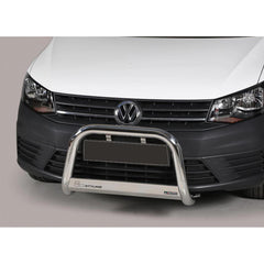 Vw Caddy 2015 On Misutonida Ec Approved Front A-bar - 63mm - Stainless Finish