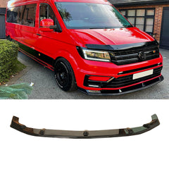 Vw Crafter 2017 On / Man Tge Mk1 2017-2022 Front Splitter - Gloss Black