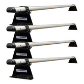 Vw Transporter T5 2003 - 2024 Ridgerack Roof Rack - 4 Bar Style - Silver