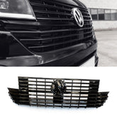 Vw Transporter T6.1 2019 - 2024 Replacement Front Grill - Gloss Black - Badged