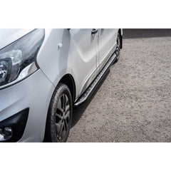 Renault Trafic 2001 On / Vivaro 2001-2019 Short Wheel Base Planet Running Boards - Black Edition