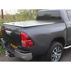 Toyota Hilux 2016 On - Double Cab Egr Aluminium Tonneau Cover - Black Finish