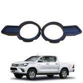 Toyota Hilux Mk8 2016 On - Stx Round Fog Light Cover - Black