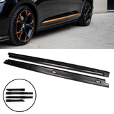 Volkswagen Caddy Mk5 2021+side Skirt Splitters Pair In Gloss Black