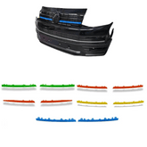 Vw T6 Transporter 2015-2019 Front Upper 2 Piece Clip In Grille Streamer - Choose Colour