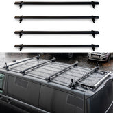 Vw Transporter T5 2003 - 2024 Ridgerack Roof Rack - 4 Bar Style - Black