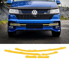 Vw T6.1 2019 - 2024 Transporter Front Bumper Lower 5pcs Grille Trim Inserts Choose Colour