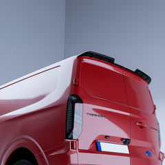 Ford Transit Custom MK2 2024 on V1 Rear Spoiler In Gloss Black For Barn Door