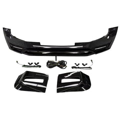 Land Rover Defender L663 90 / 110 / 130 2020 On - Front Bumper Splitter In Gloss Black