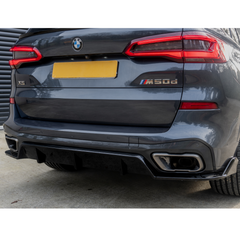 Bmw X5 G05 2018-2022 - Black Knight Rear Diffuser In Gloss Black