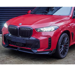 BMW X5 G05 LCI M Sport 2023+ Front Splitter In Gloss Black
