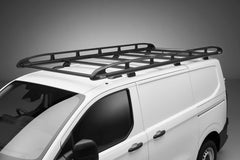 Rhino KammRack Black Aluminium Van Roof Rack - Volkswagen Transporter T7 2024  On SWB Low Roof (L1H1) Tailgate Rear Door