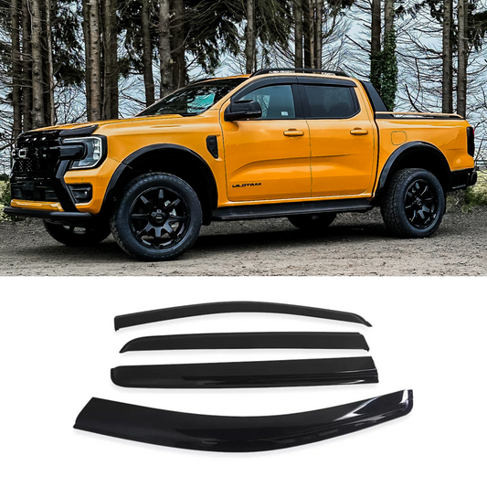 Ford Ranger T9 & Vw Amarok 2023 On Double Cab Stx Quad Wind Deflectors - 4pcs 1650
