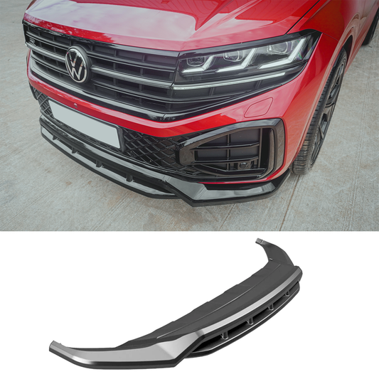 Volkswagen Touareg MK3 Facelift R Line 2023+ Front Splitter In Gloss Black 1650