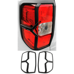Ford Ranger T9 XLT 2023 On Stx Tail Light Covers In Matt Black - Pair