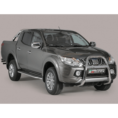 Mitsubishi L200 Series 5 2015 On - Misutonida High Front A-bar - 63mm - Stainless Finish