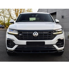 Volkswagen Touareg MK3 Pre Facelift R Line 2018-2023 Front Splitter In Gloss Black