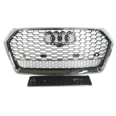 Audi Q5 / Sq5 2016-2019 'rsq5 Style' Honeycomb Grill In All Gloss Black