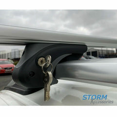 Cross Bars - Crossbars - Roof Rails - Universal Fit - 135 Cm - Silver