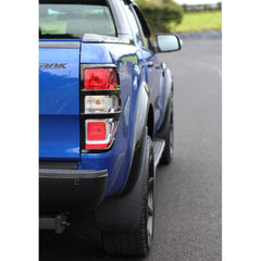 Ford Ranger T6 2012-2022 Stx Tail Light Guards - Gloss Black - Pair