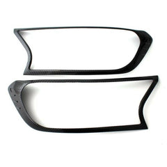 Ford Ranger T6 2016-2022- Stx Head Light Guards Pair - Carbon Fibre Look