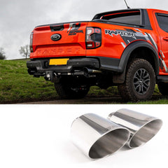 Ford Ranger Raptor 2023 on 3.0 V6 Twin Turbo Milltek Sport Cat Back Exhaust System