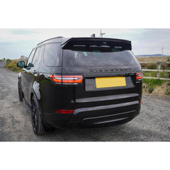 Land Rover Discovery 5 2017-2021 Rear Tailgate Number Plate Moulding St Look - Gloss Black