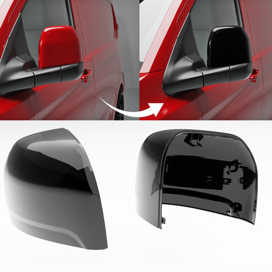 Ford Transit Custom MK2 2024 On Mirror Cap Replacement In Gloss Black 1650