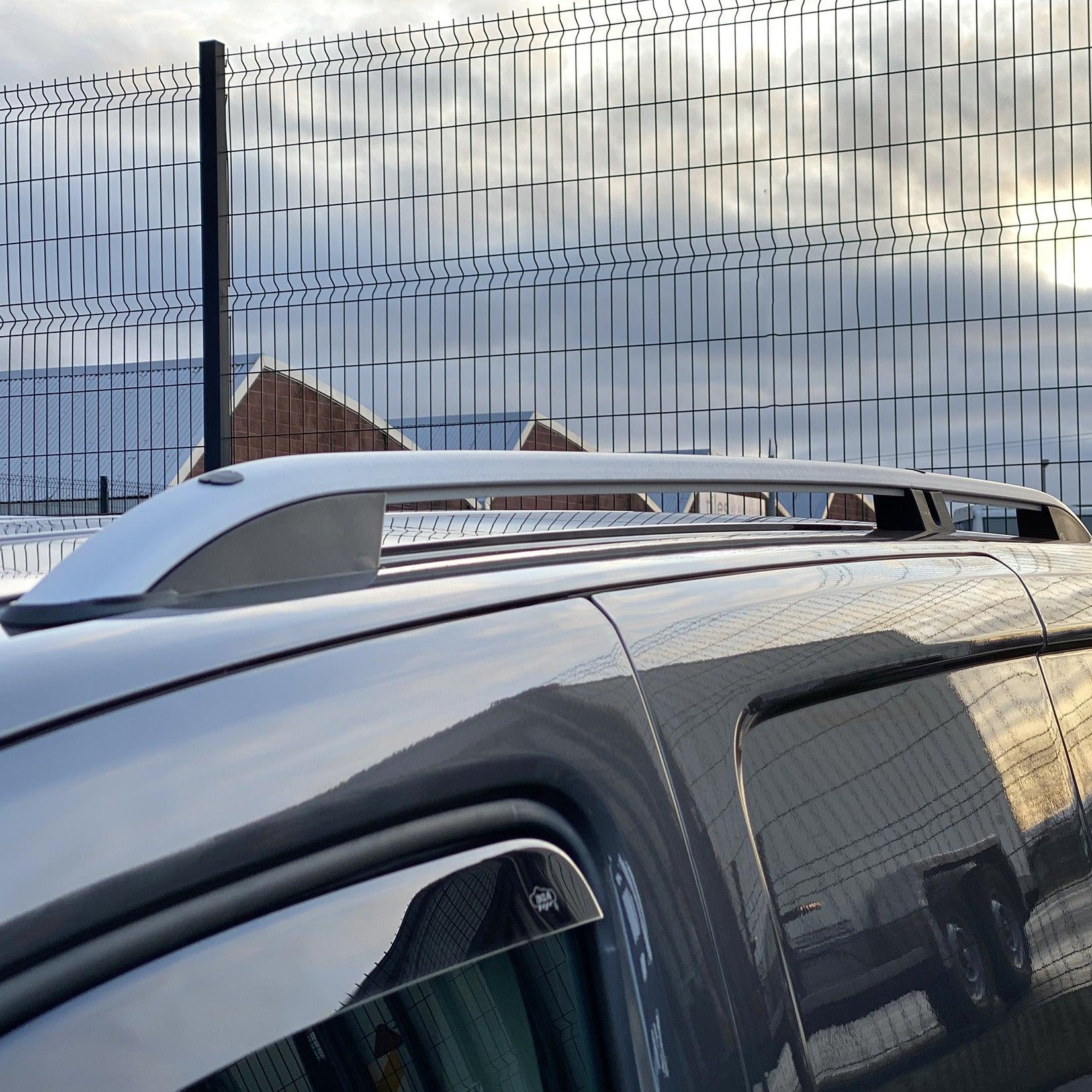 Citroen Berlingo - Peugeot Partner - 2018 On Swb Roof Bars - Roof Rails - Grey - Pair