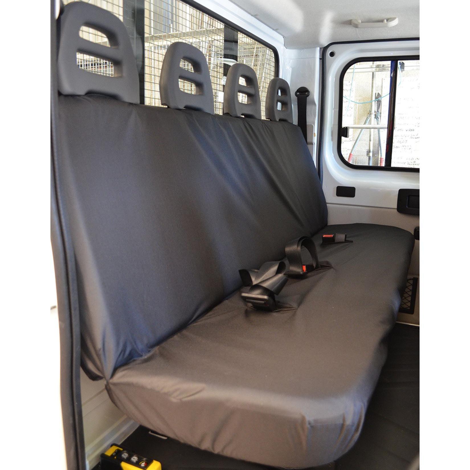 Citroen Relay Van 2006-2022 Chassis Cab Rear Seat Covers - Black