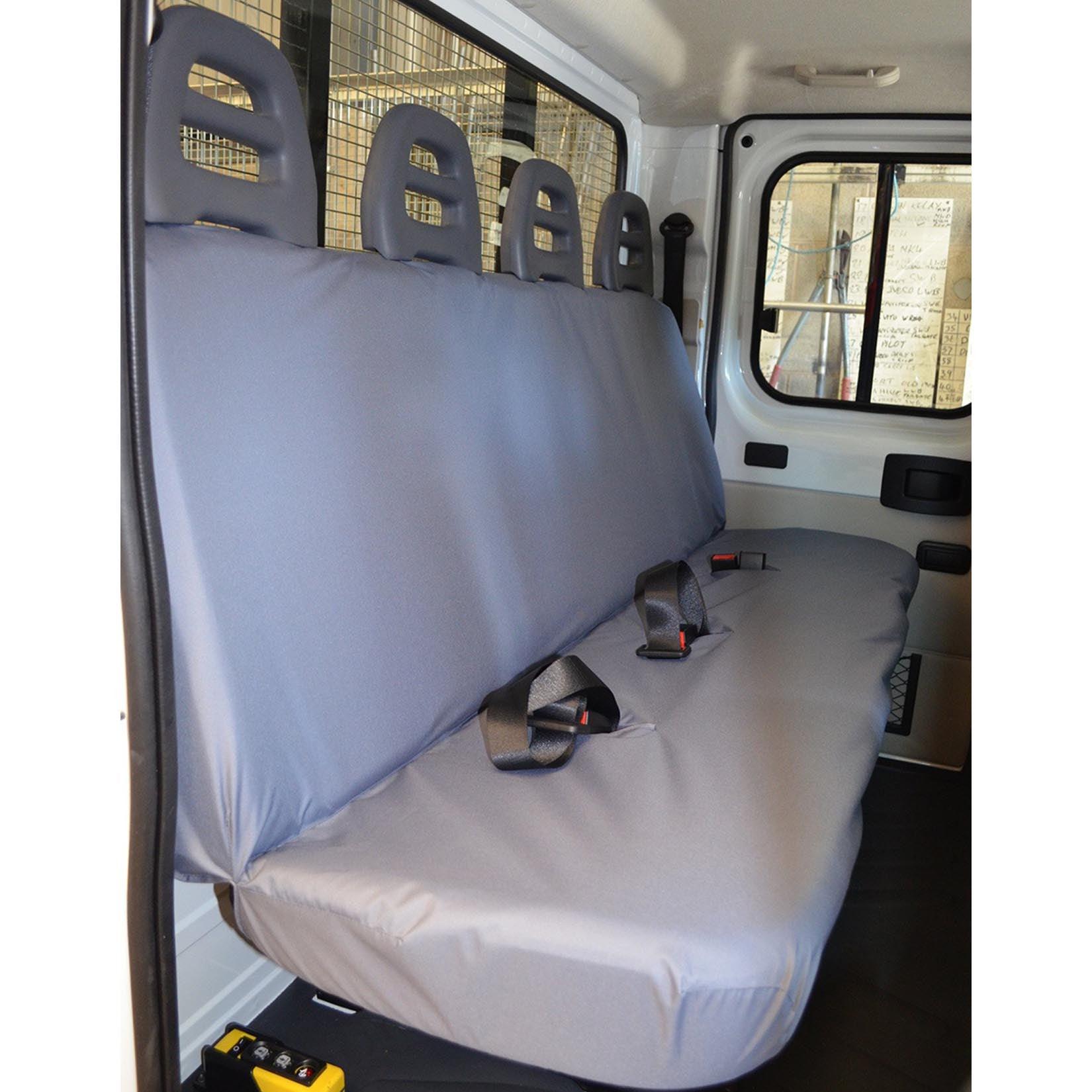 Citroen Relay Van 2006-2022 - Chassis Cab Rear Seat Covers - Grey