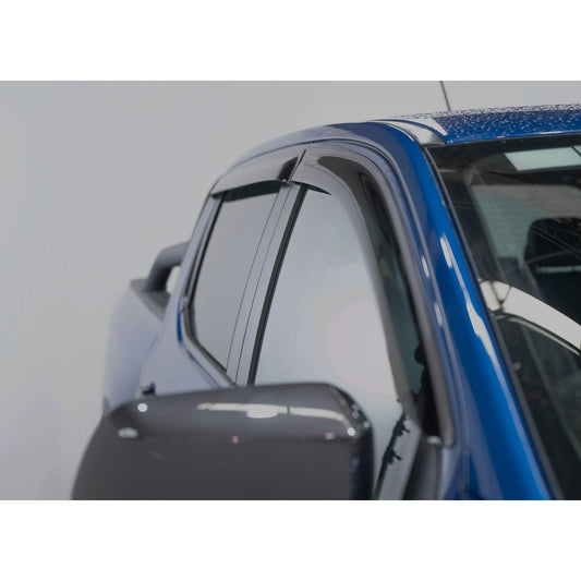 Ford Ranger Double Cab & Vw Amarok 2023 On - Egr Wind Deflectors External Fit - Dark Smoke 1650