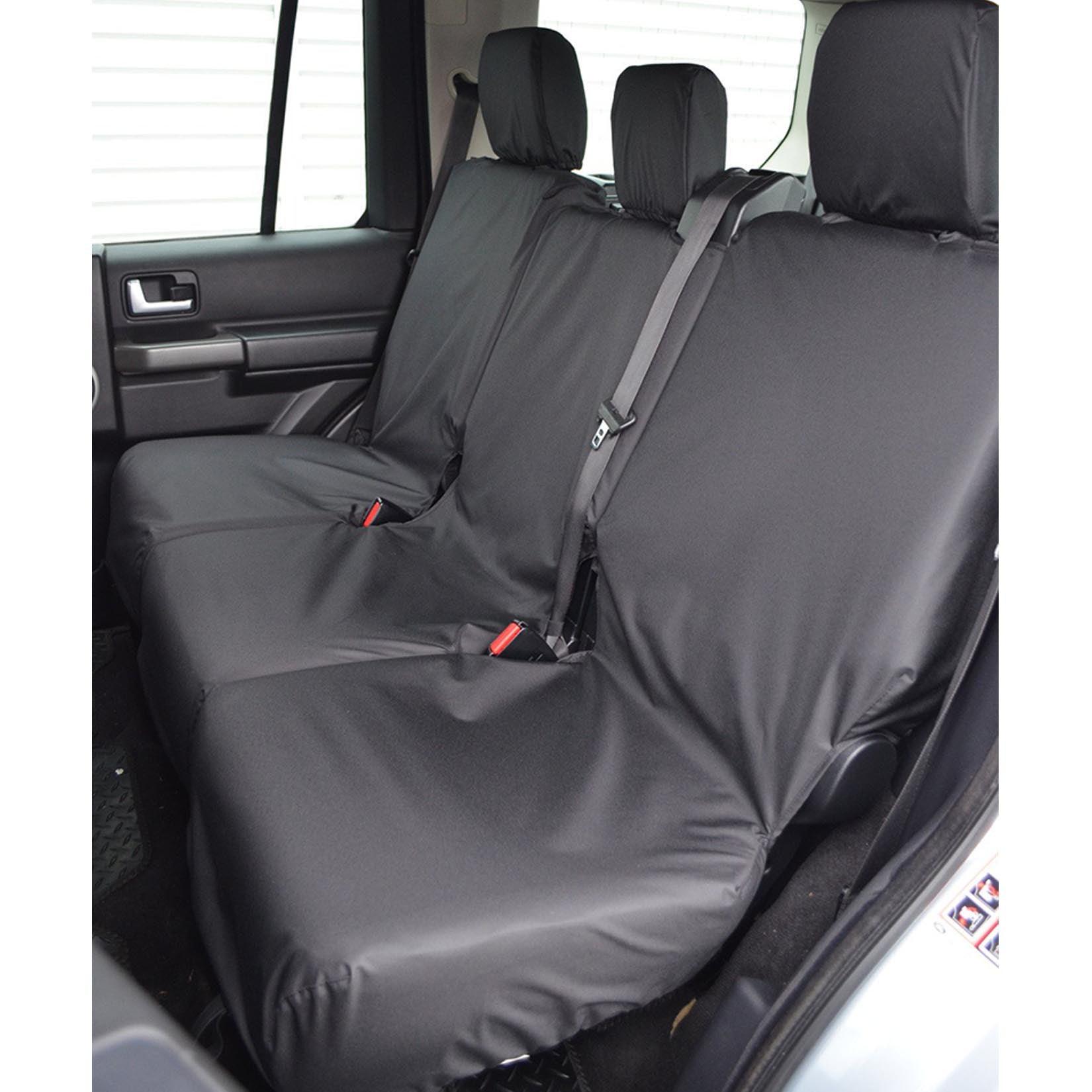 Land Rover Discovery 3 4 Rear Seat Covers - Black