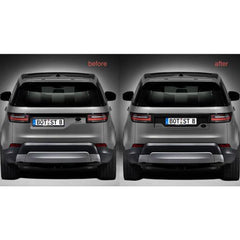 Land Rover Discovery 5 2017-2021 Rear Tailgate Number Plate Moulding St Look - Gloss Black