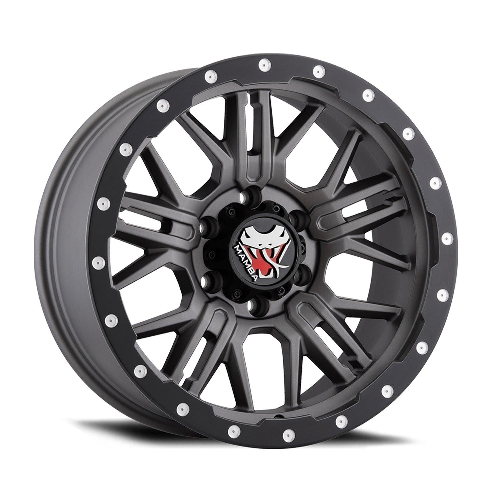 Mamba M25 Matte Grey Black Lip - 18 Inch Alloys - 6x139.7