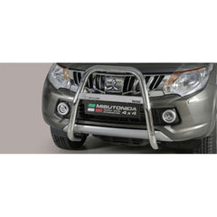Mitsubishi L200 Series 5 2015 On - Misutonida High Front A-bar - 63mm - Stainless Finish